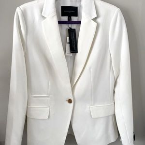 Banana Republic Factory White Blazer Size 8 NWT